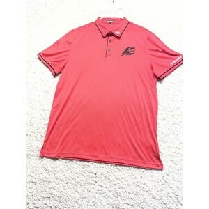 Fireballs GC LIV Golf Shirt Polo Short Sleeve Rugby Red Men's XL